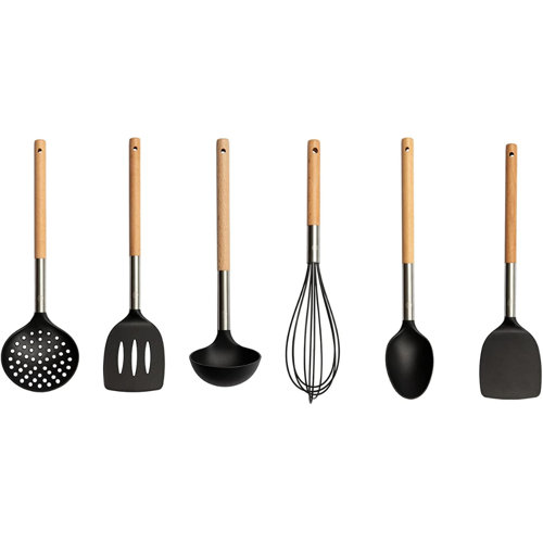 Masterchef Utensils Set Of 6 Natural Wood Handles Wayfair.co.uk
